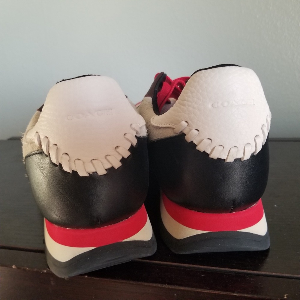 COACH Mens Hairy Suede Casual Trainer shoes sz 9.5 - Picture 4 of 11